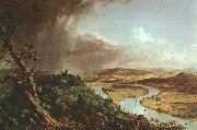 Thomas Cole The Connecticut River near Northampton oil